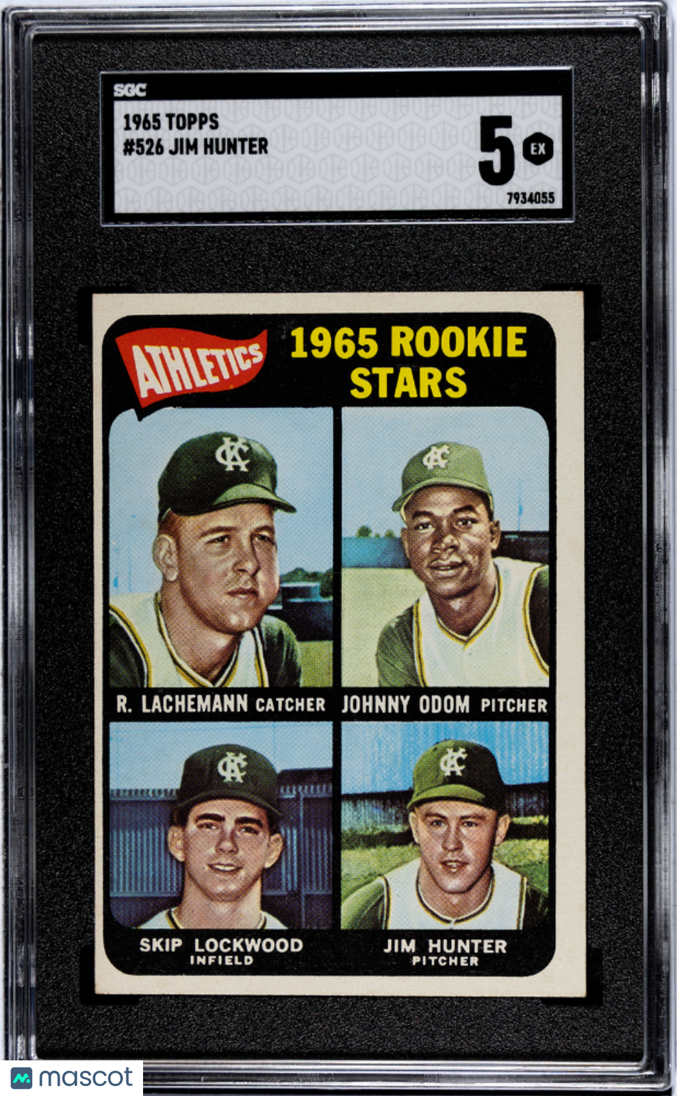 1965 Topps Jim Hunter #526 SGC 5