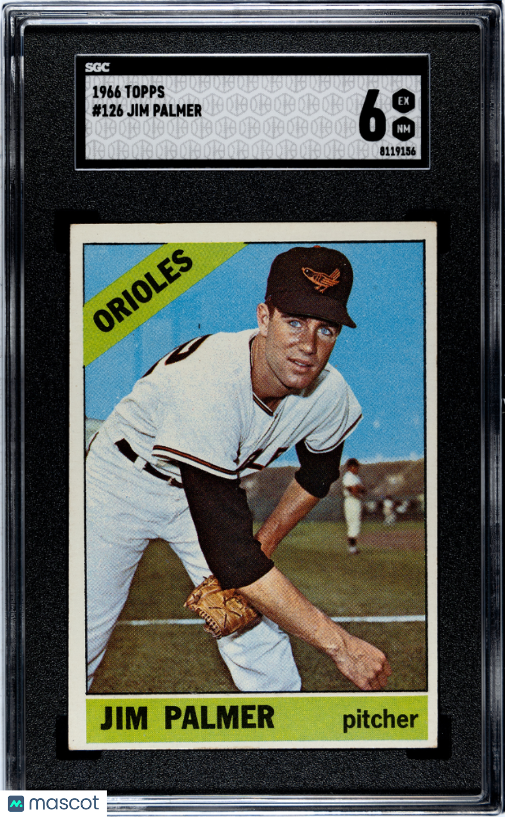 1966 Topps Jim Palmer #126 SGC 6