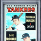 1970 Topps Yankees Rookies #189 T. Munson D. Mcdonald PSA 4