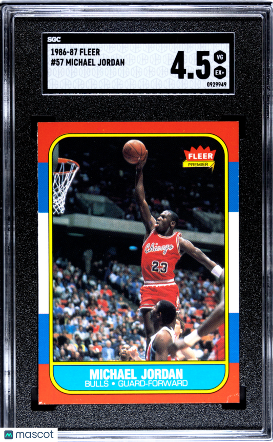 1986 Fleer Michael Jordan #57 SGC 4.5