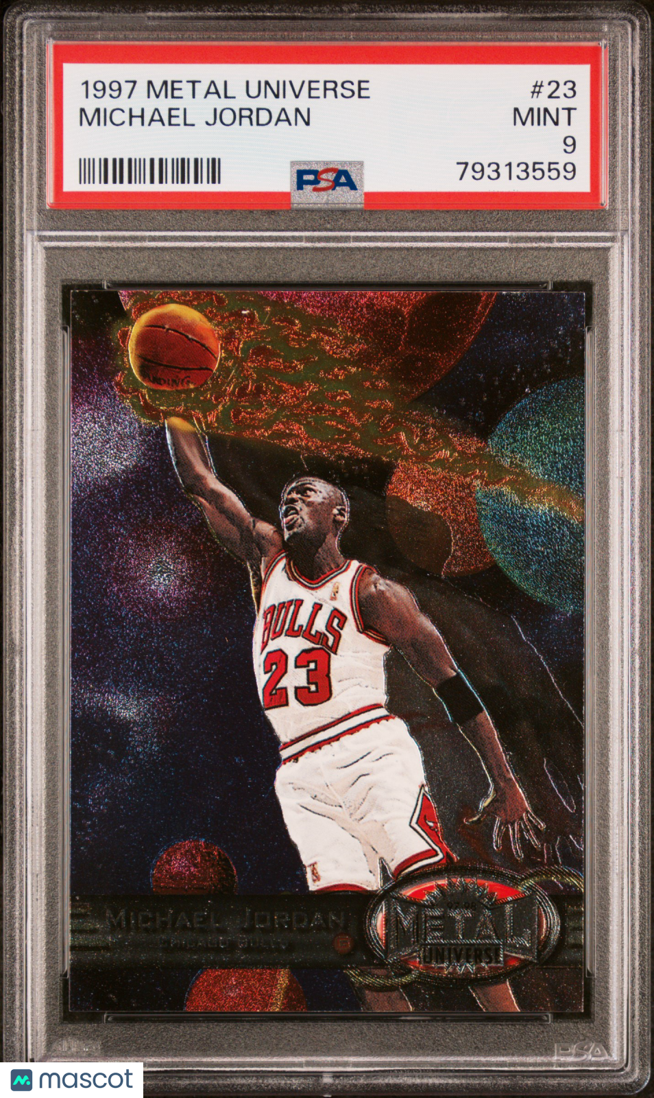 1997 Metal Universe Michael Jordan #23 PSA 9