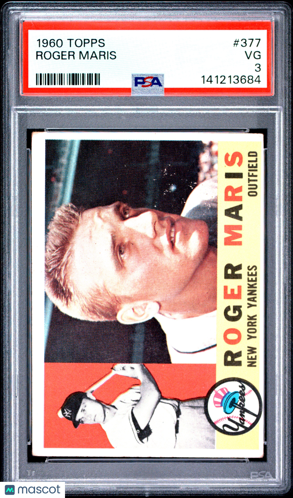 1960 Topps Roger Maris #377 PSA 3