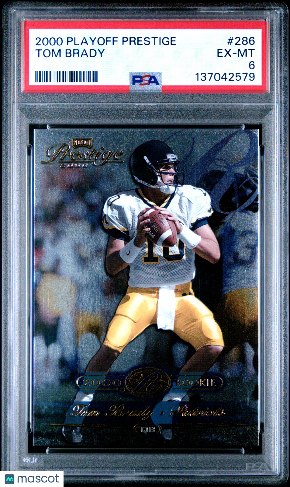 2000 Playoff Prestige Tom Brady #286 PSA 6