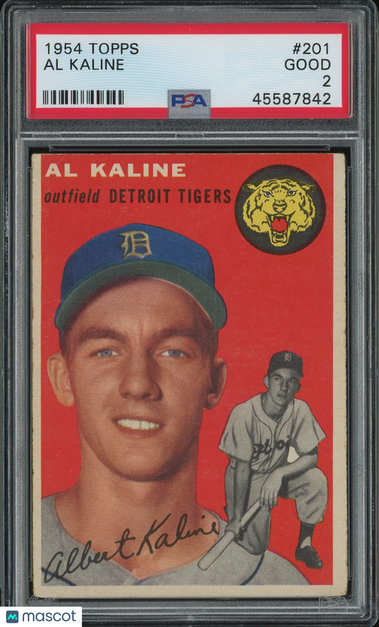 1954 Topps Al Kaline #201 PSA 2