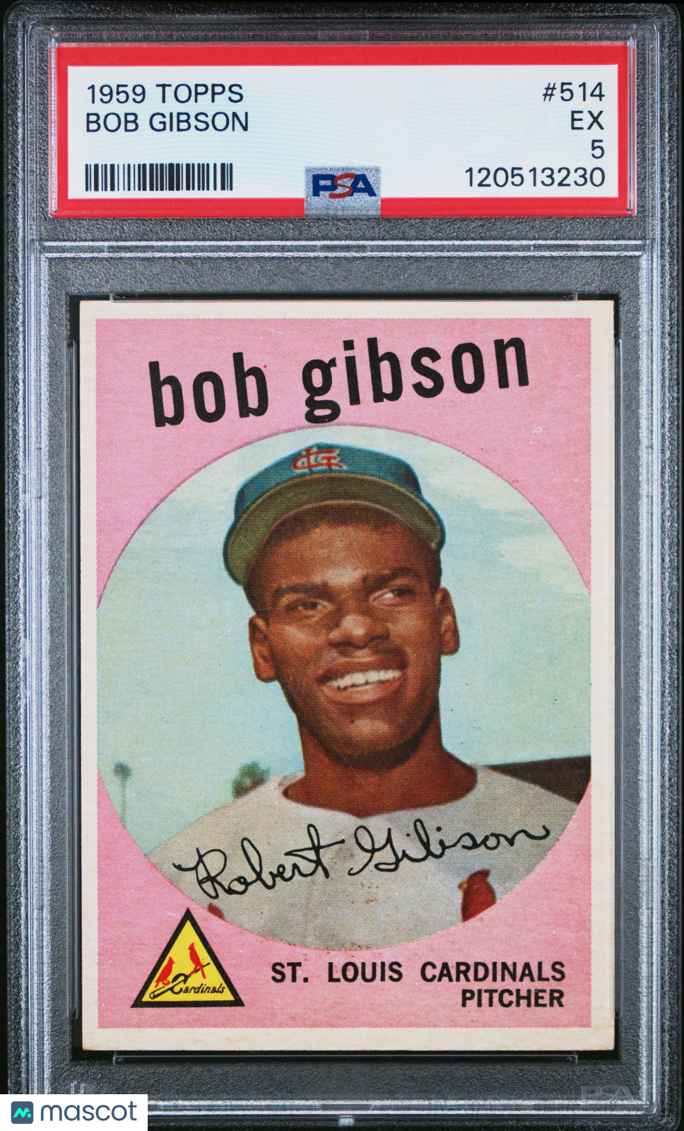 1959 Topps Bob Gibson #514 PSA 5