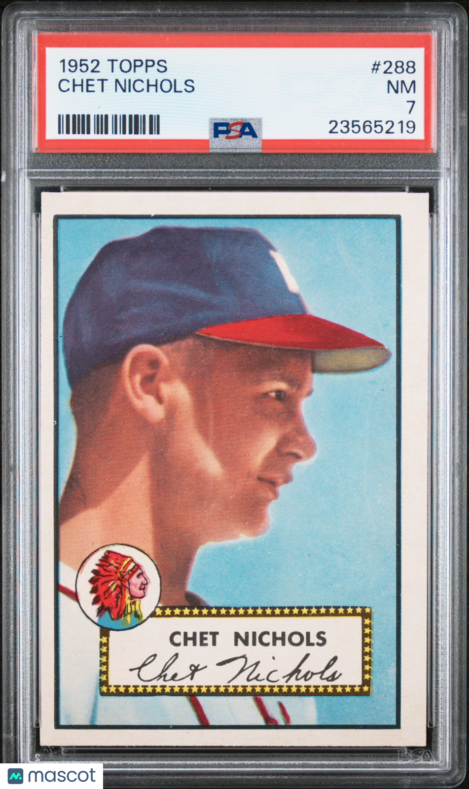1952 Topps Chet Nichols #288 PSA 7
