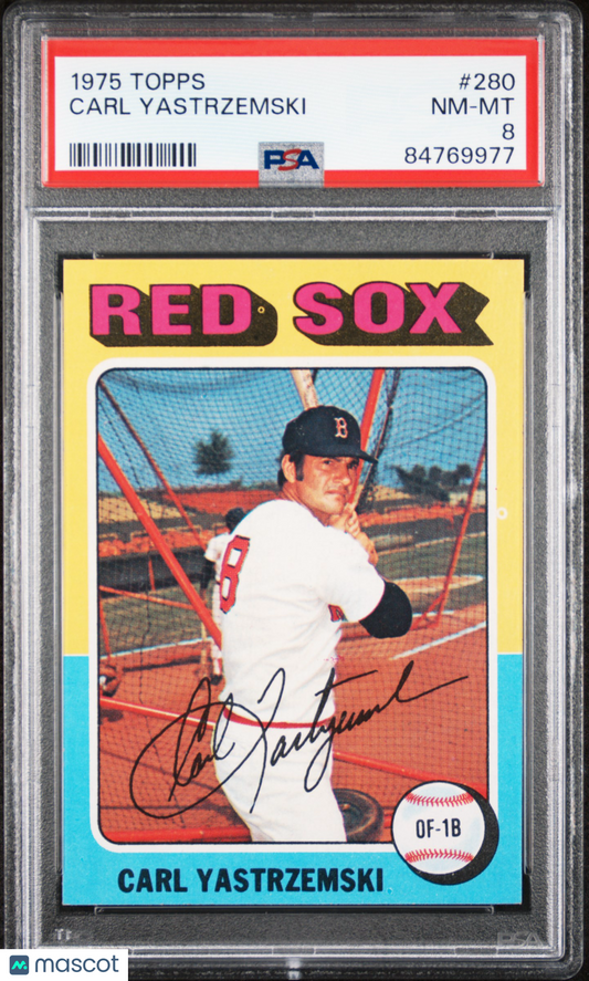1975 Topps Carl Yastrzemski #280 PSA 8