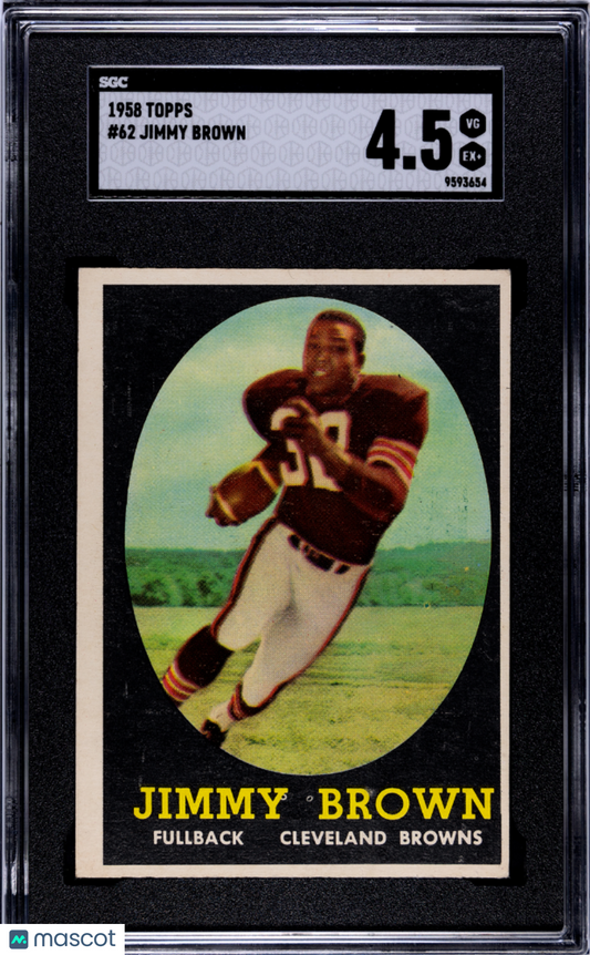 1958 Topps Jimmy Brown #62 SGC 4.5