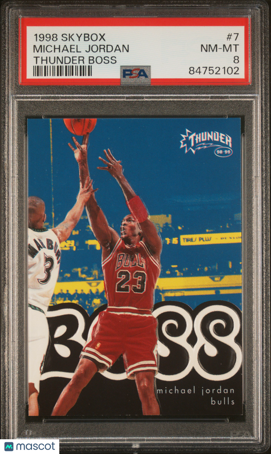 1998 Skybox Thunder Boss Michael Jordan #7 PSA 8