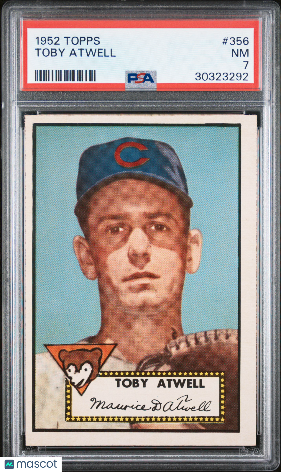 1952 Topps Toby Atwell #356 PSA 7