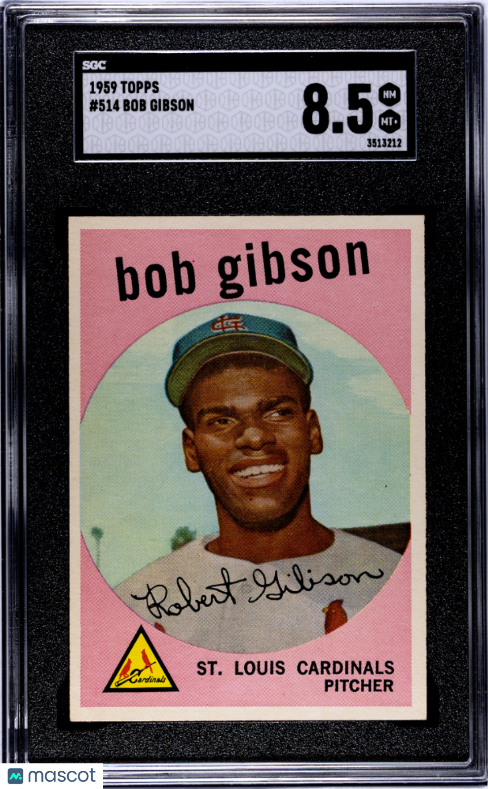 1959 Topps Bob Gibson #514 SGC 8.5