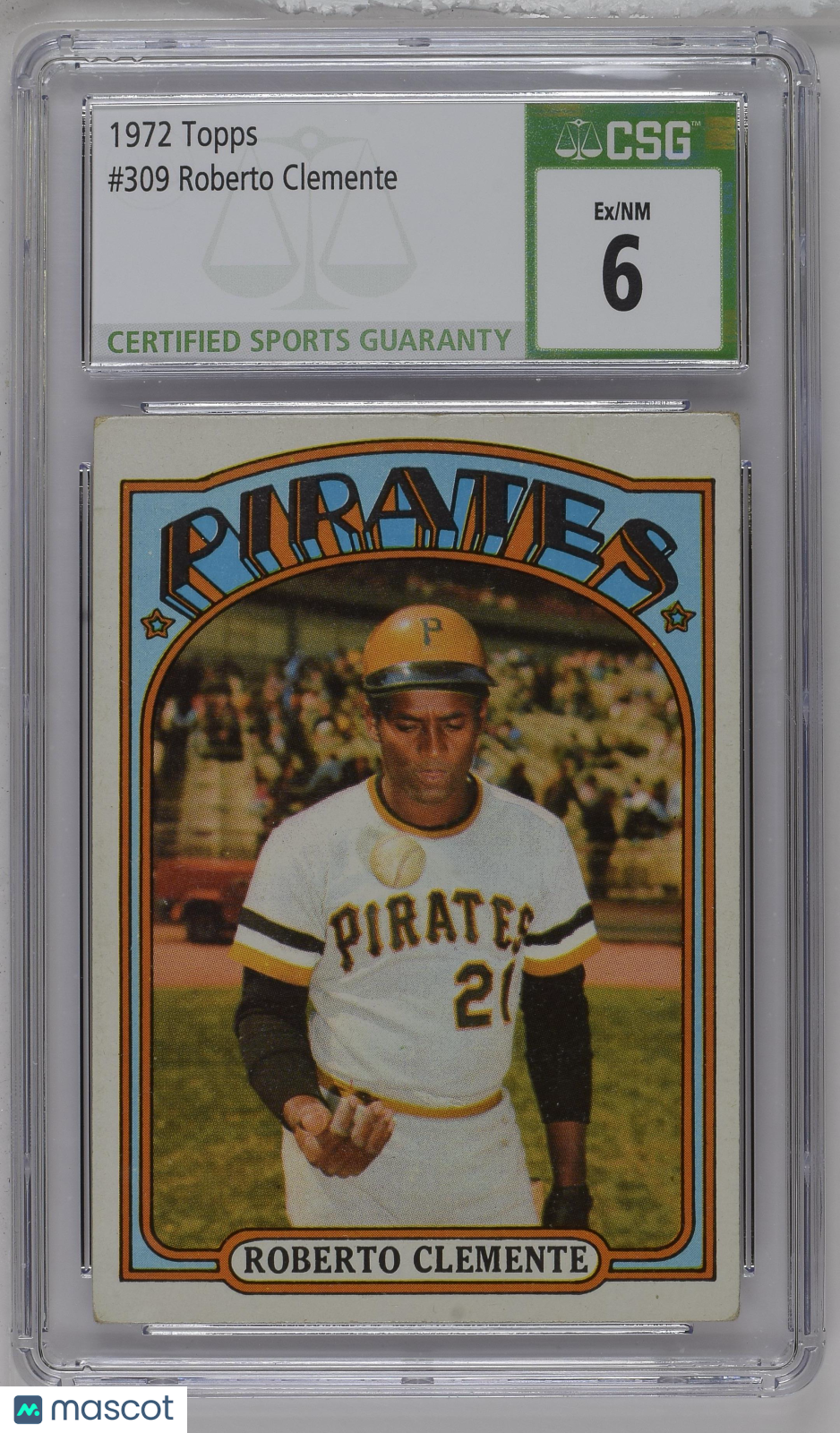 1972 Topps Roberto Clemente #309 CGC 6