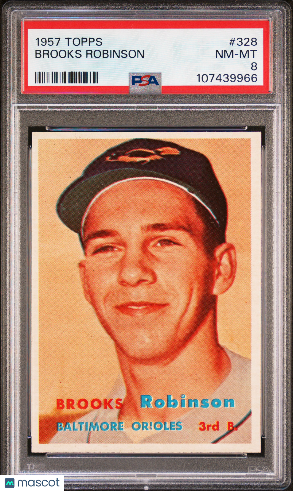 1957 Topps Brooks Robinson #328 PSA 8