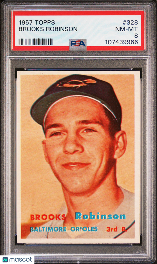 1957 Topps Brooks Robinson #328 PSA 8