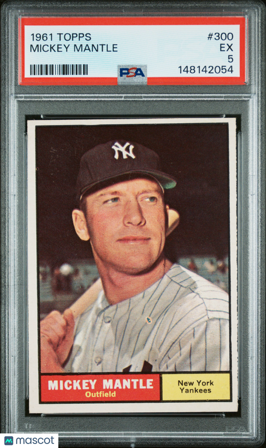 1961 Topps Mickey Mantle #300 PSA 5