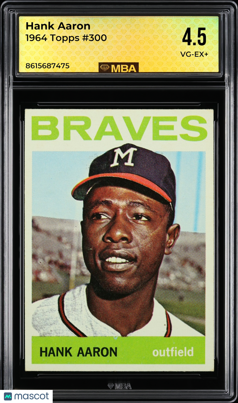 1964 Topps Hank Aaron #300 MBA 4.5