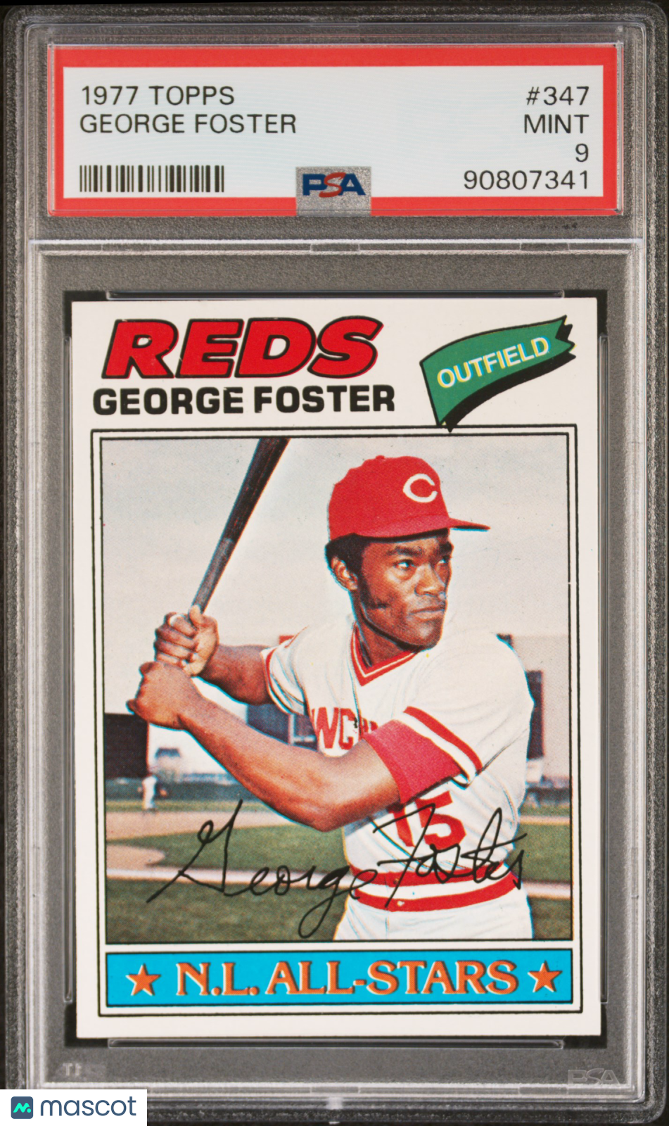 1977 Topps George Foster #347 PSA 9