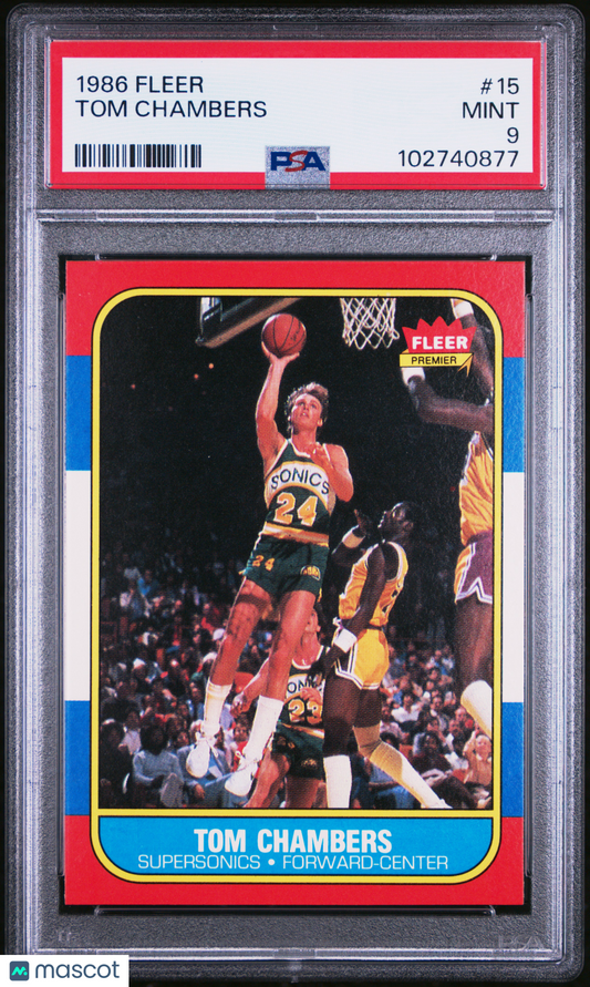 1986 Fleer Tom Chambers #15 PSA 9