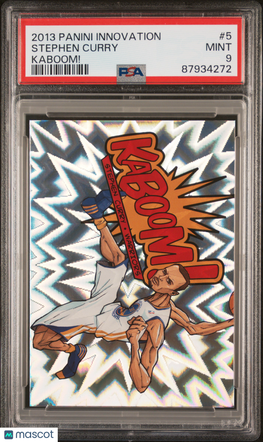 2013 Panini Innovation Kaboom! Stephen Curry #5 PSA 9