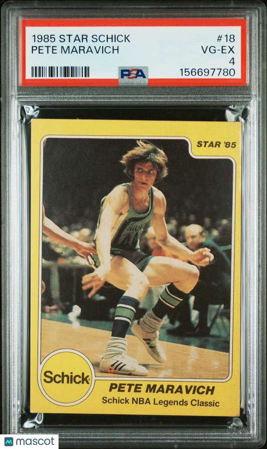 1985 Star Schick Pete Maravich #18 PSA 4