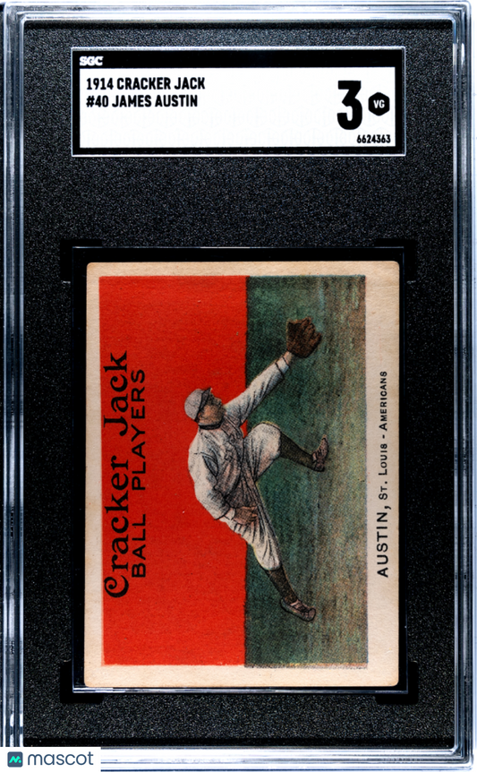 1914 Cracker Jack James Austin #40 SGC 3