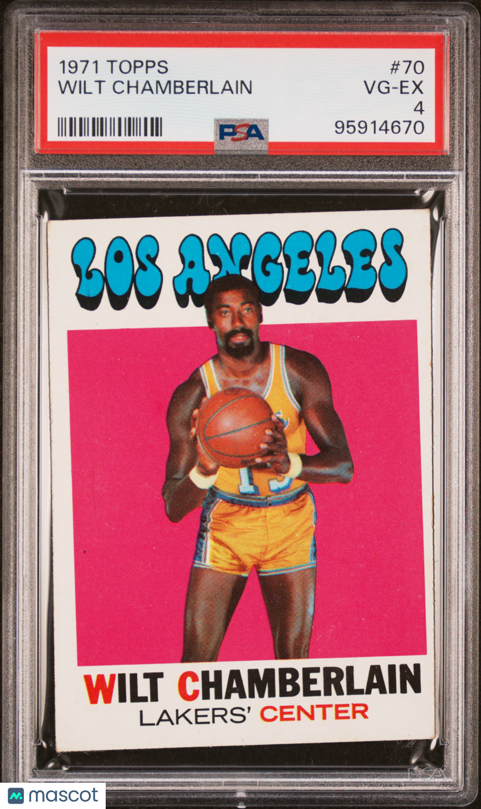 1971 Topps Wilt Chamberlain #70 PSA 4