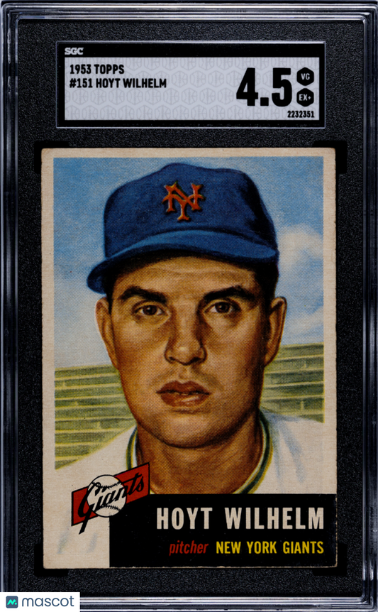 1953 Topps Hoyt Wilhelm #151 SGC 4.5