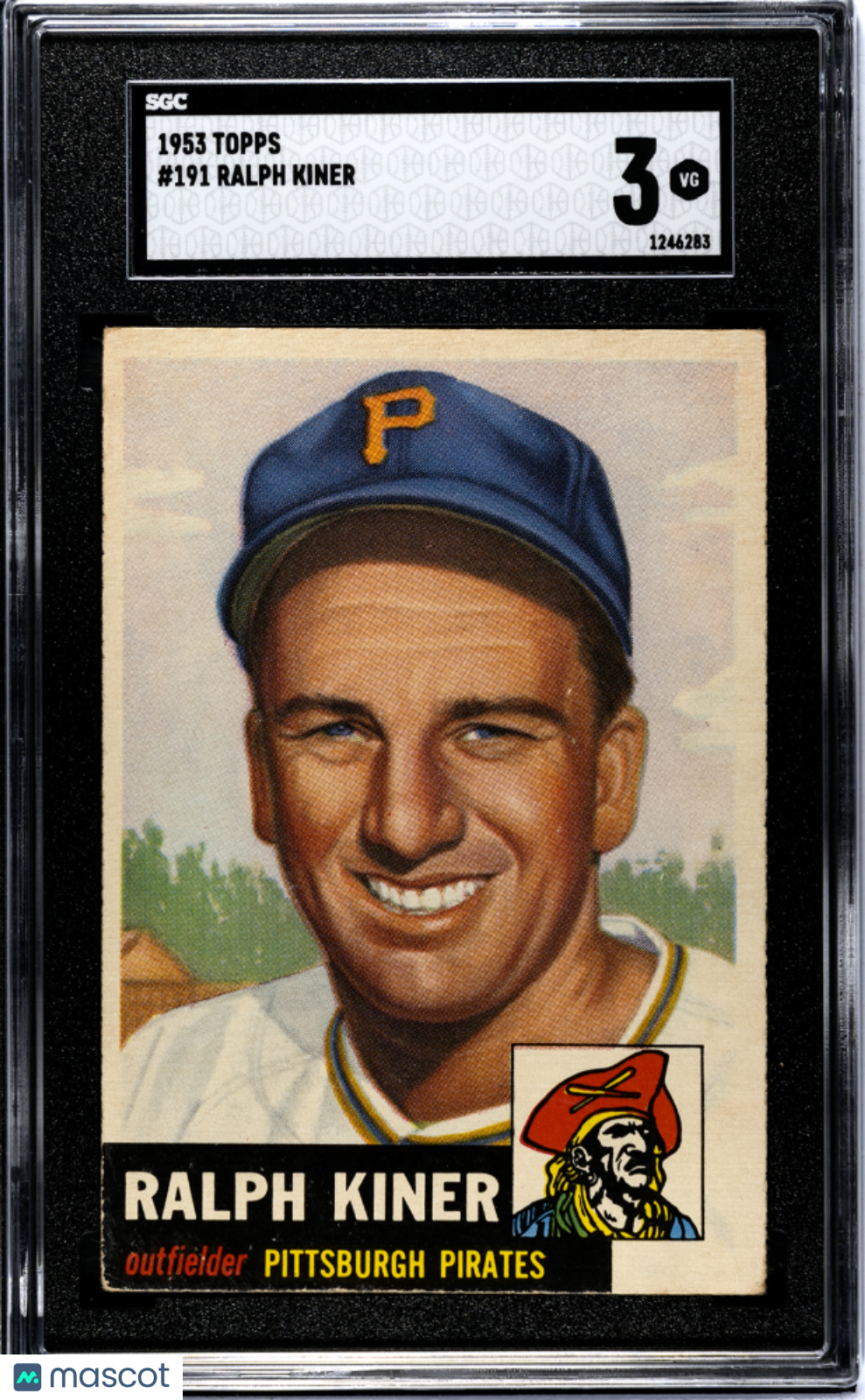 1953 Topps Ralph Kiner #191 SGC 3