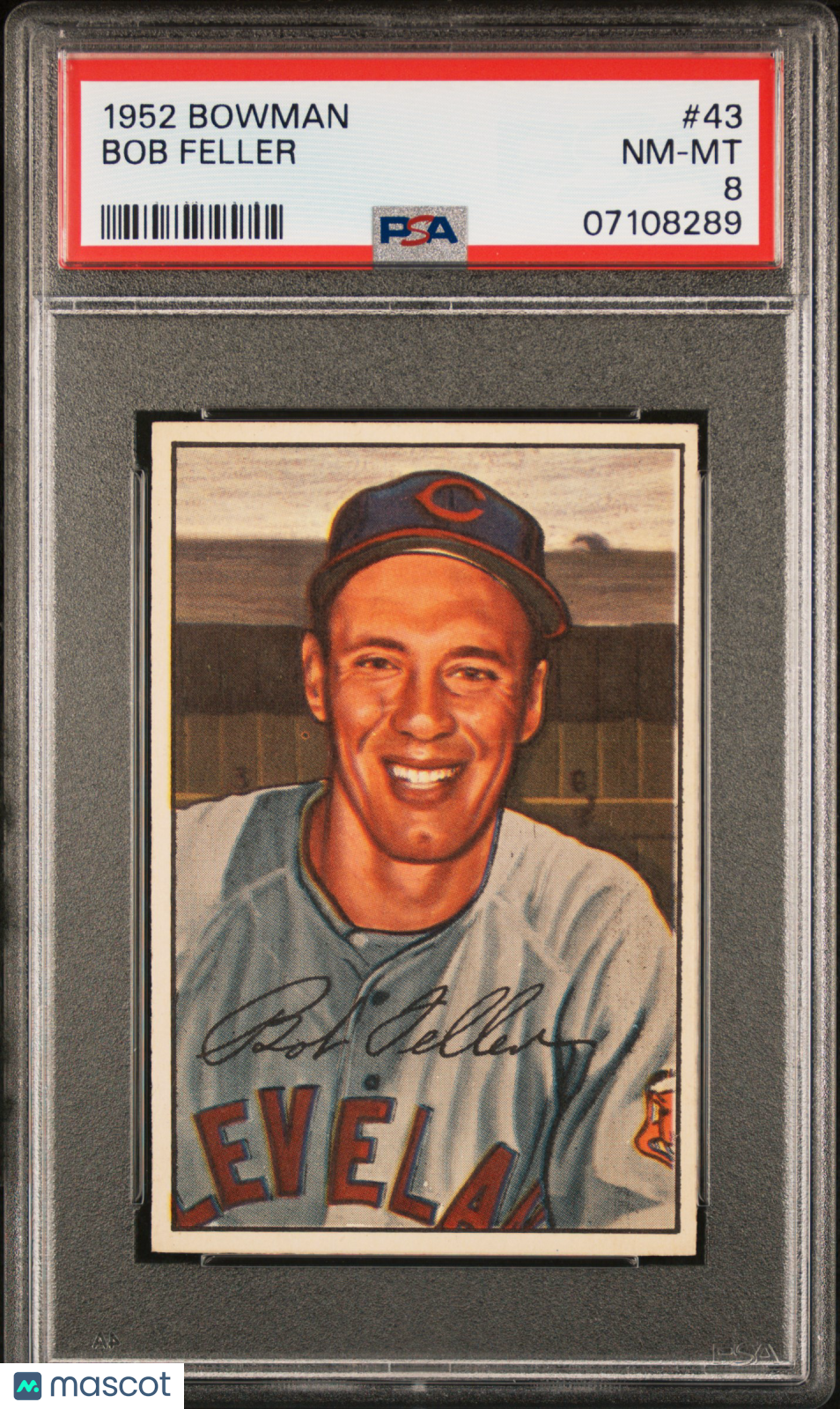 1952 Bowman Bob Feller #43 PSA 8