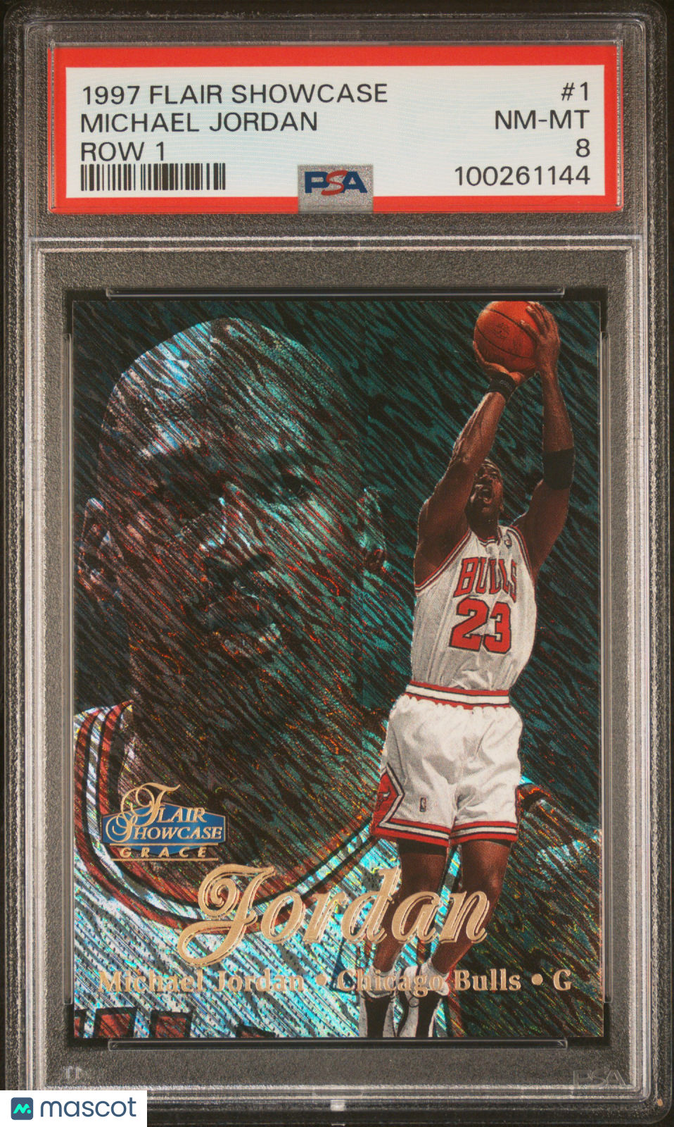 1997 Flair Showcase Michael Jordan #1 Row 1 PSA 8