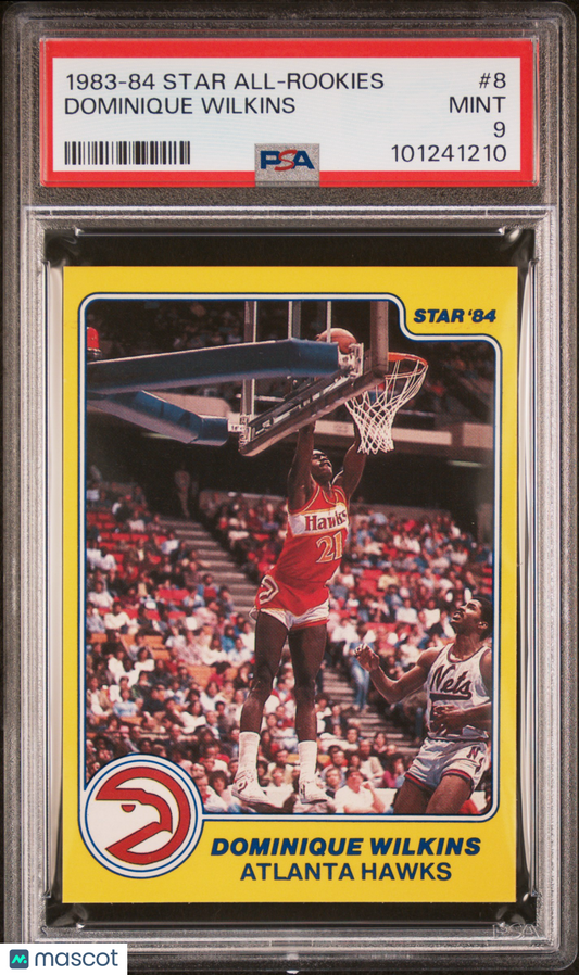 1983 Star All-Rookies Dominique Wilkins #8 PSA 9