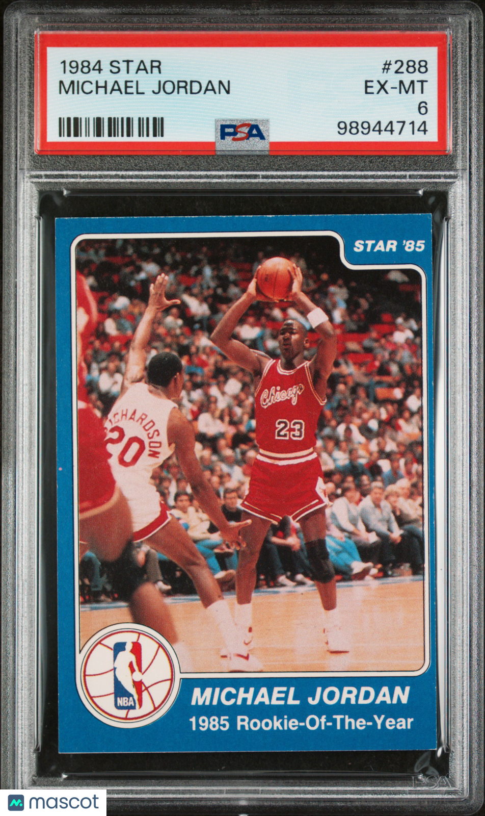1984 Star Michael Jordan #288 PSA 6