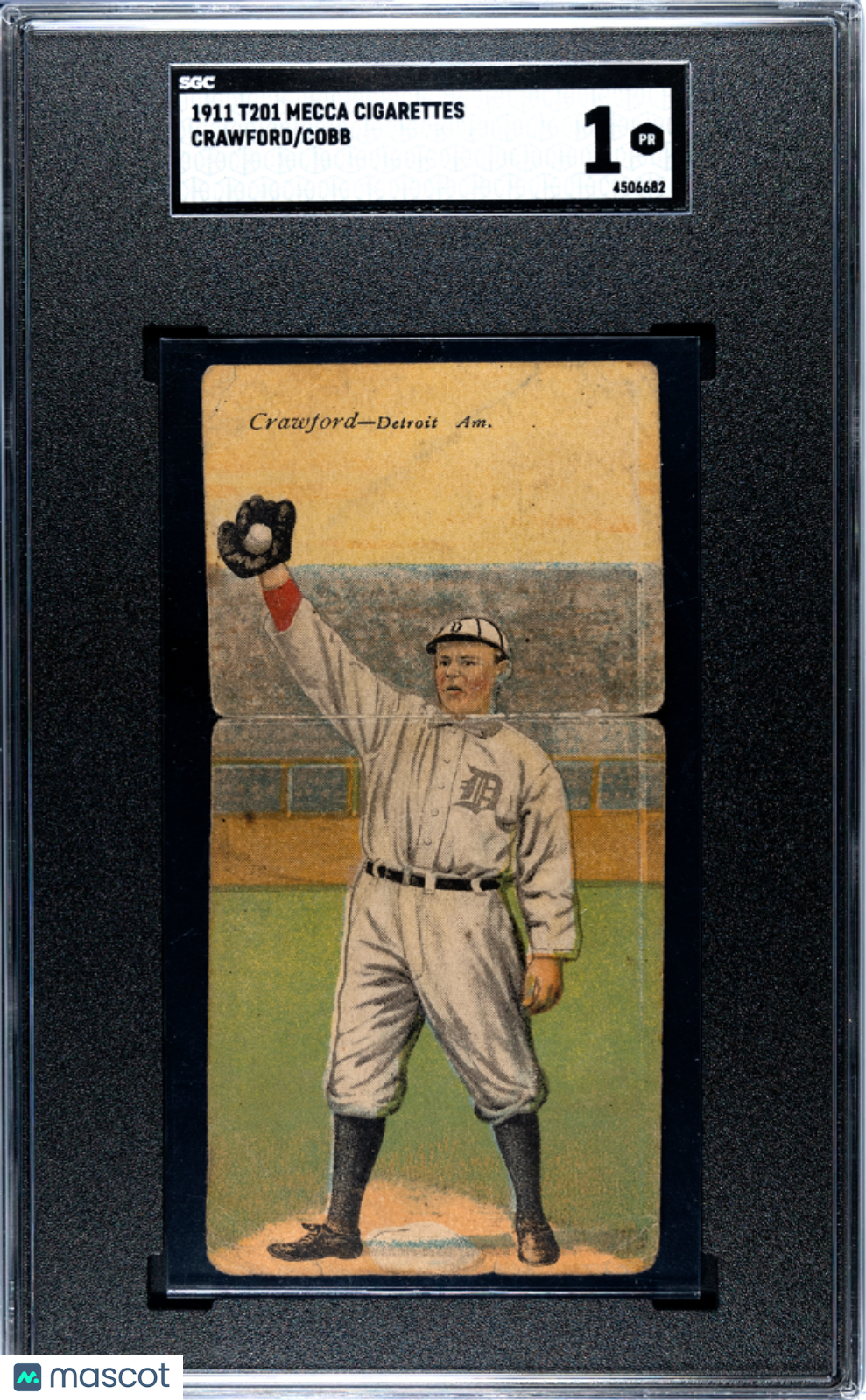 1911 T201 Mecca Cigarettes Crawford Cobb SGC 1