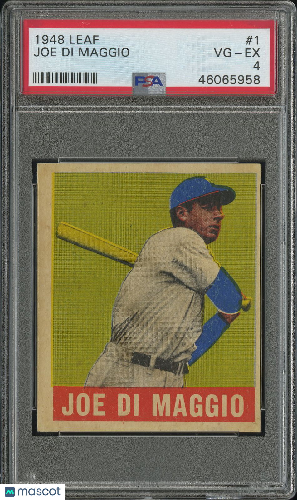 1948 Leaf Joe DI Maggio #1 PSA 4