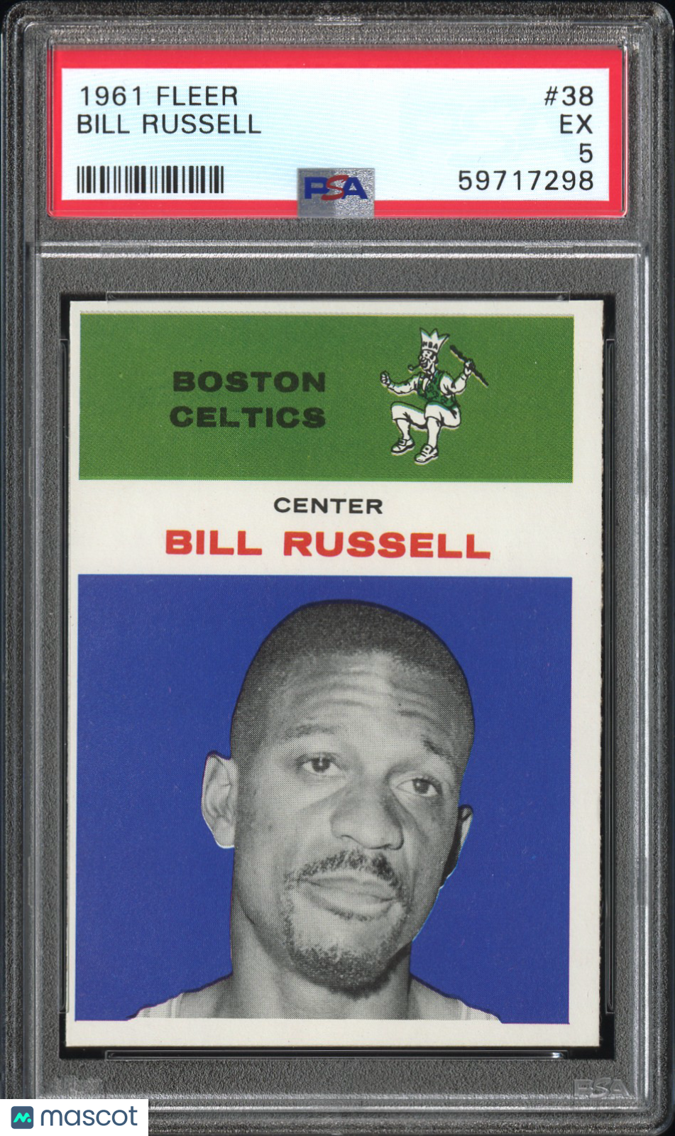 1961 Fleer Bill Russell #38 PSA 5