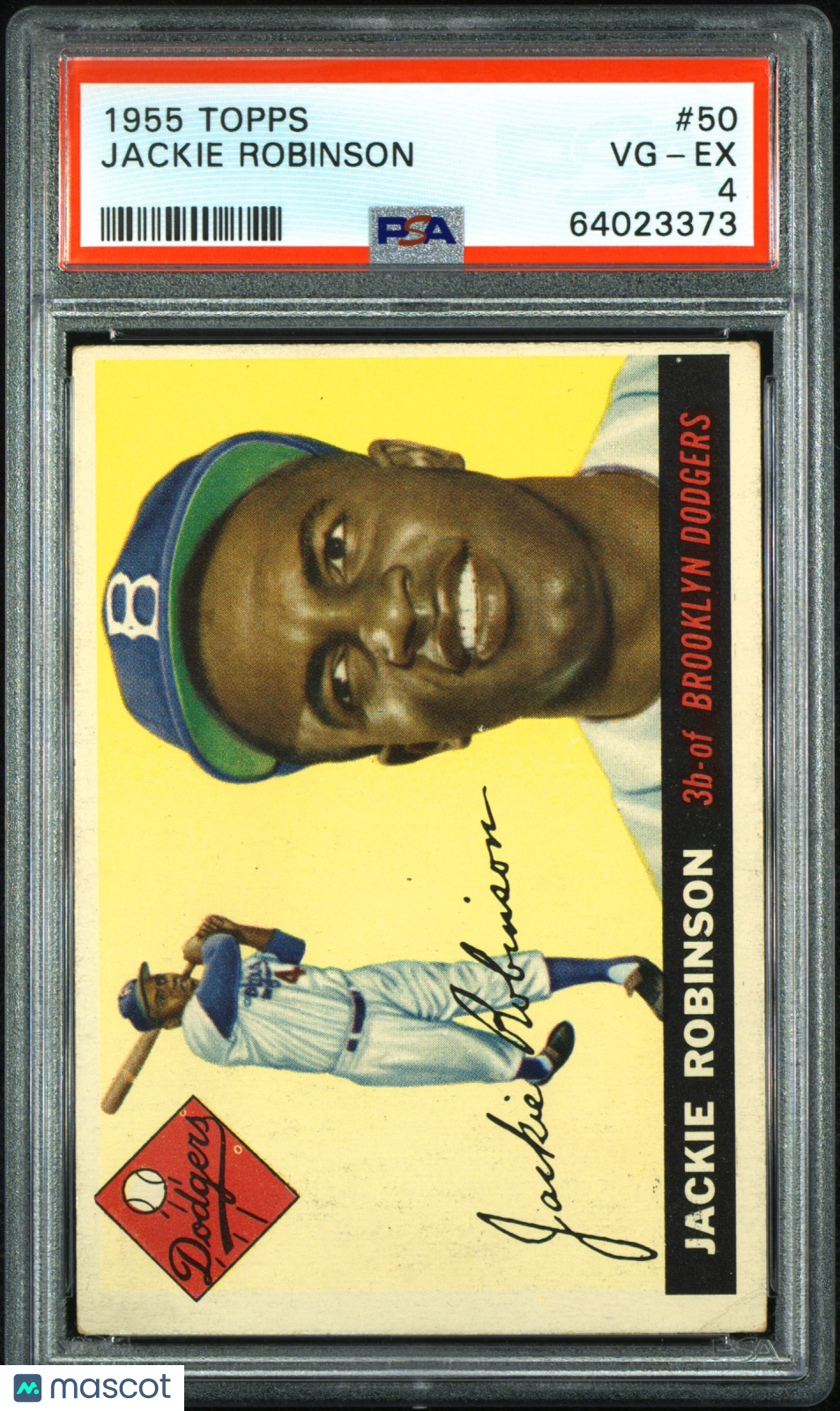 1955 Topps Jackie Robinson #50 PSA 4