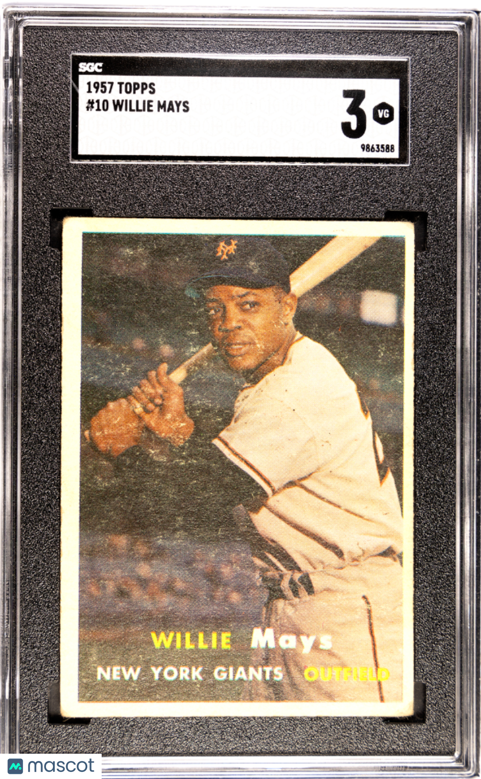 1957 Topps Willie Mays #10 SGC 3
