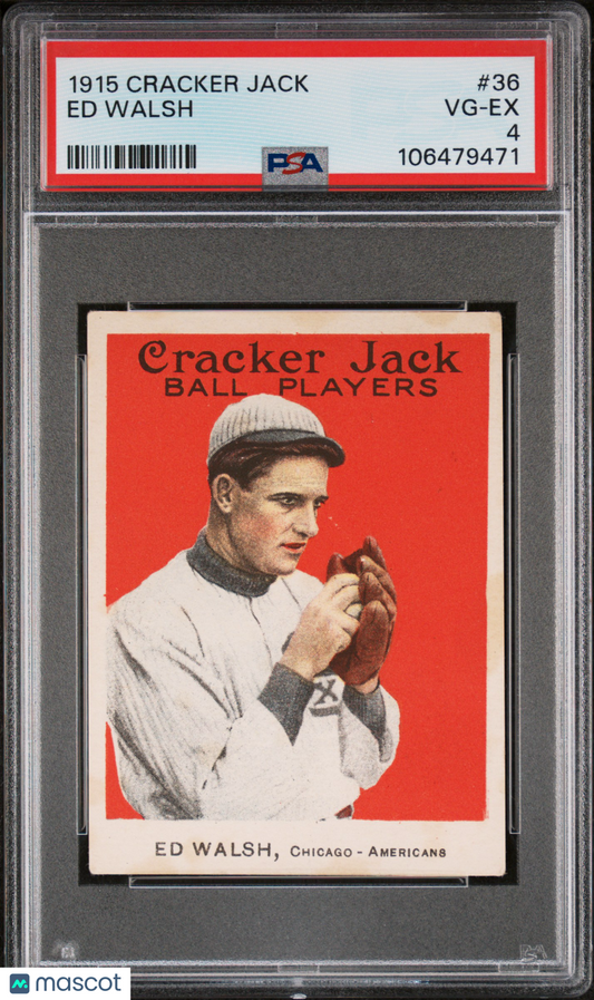 1915 Cracker Jack Ed Walsh #36 PSA 4