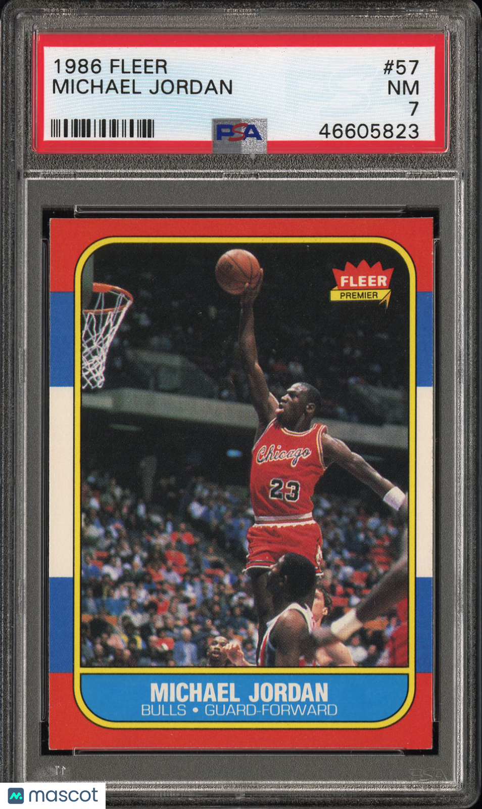 1986 Fleer Michael Jordan #57 PSA 7