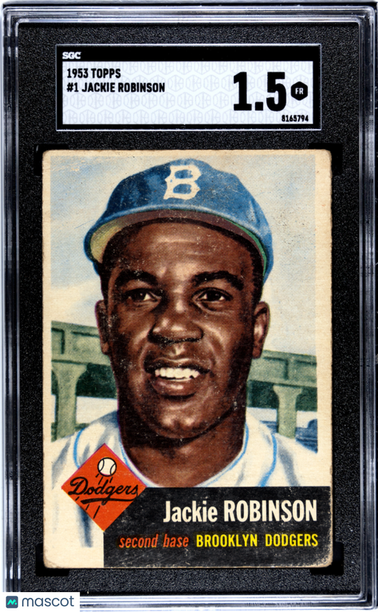 1953 Topps Jackie Robinson #1 SGC 1.5