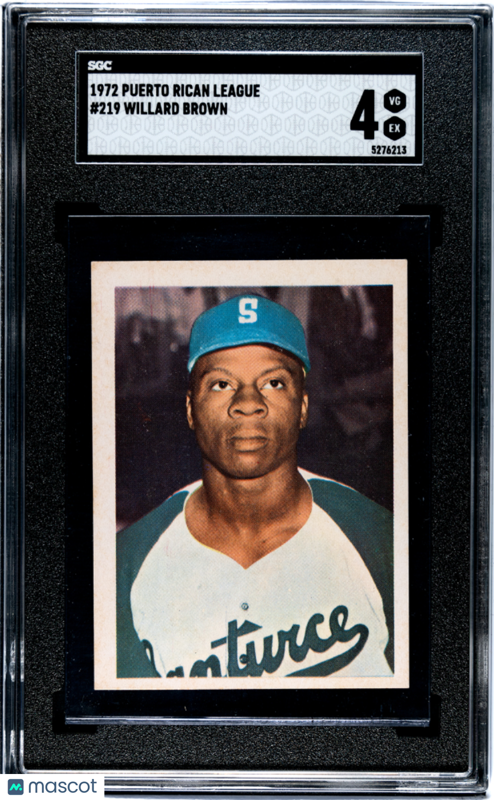 1972 Puerto Rican League Willard Brown #219 SGC 4