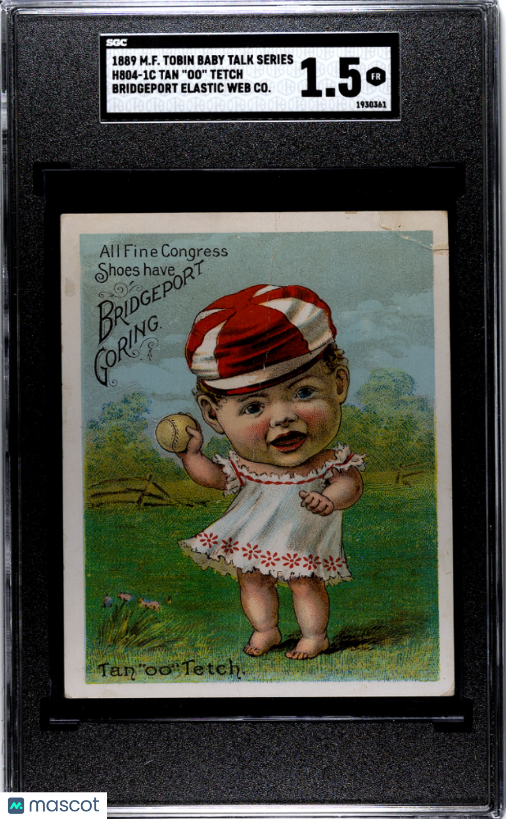 1889 M.F. Tobin H804-1b Baby Talk Series Baby Mckee Tan Oo Tetch SGC 1.5