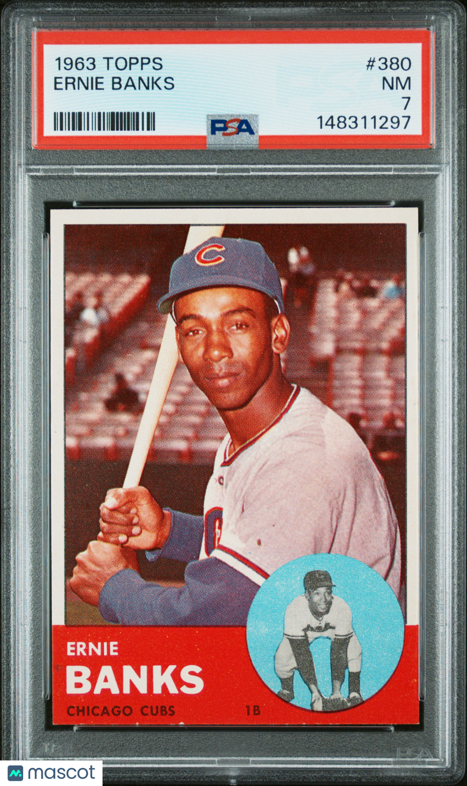 1963 Topps Ernie Banks #380 PSA 7