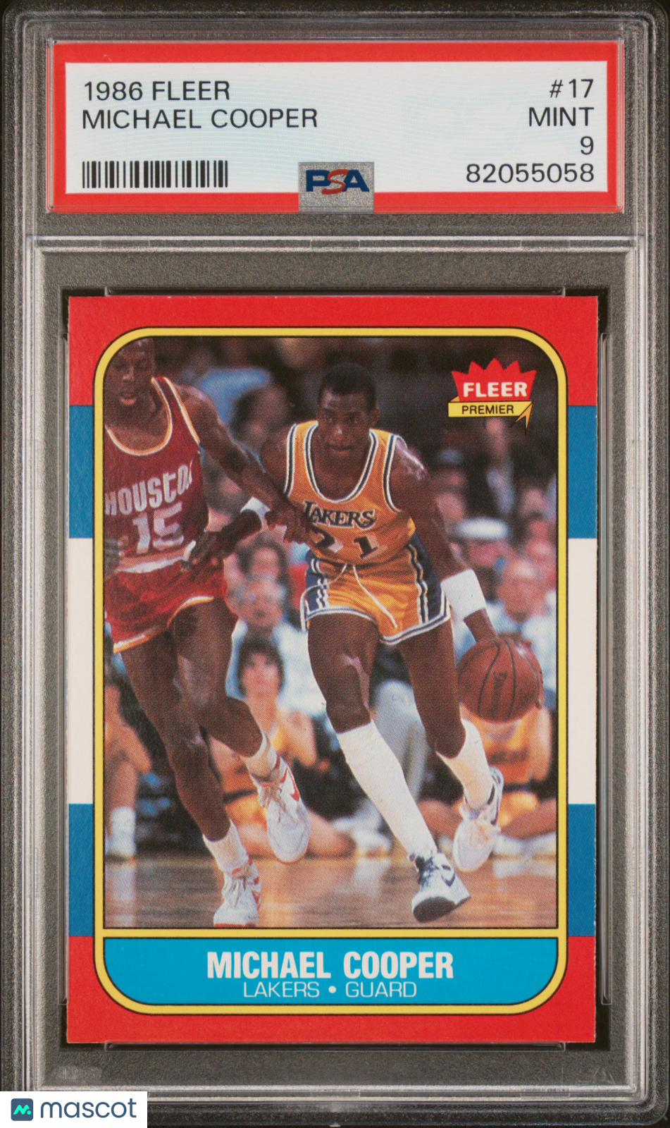 1986 Fleer Michael Cooper #17 PSA 9