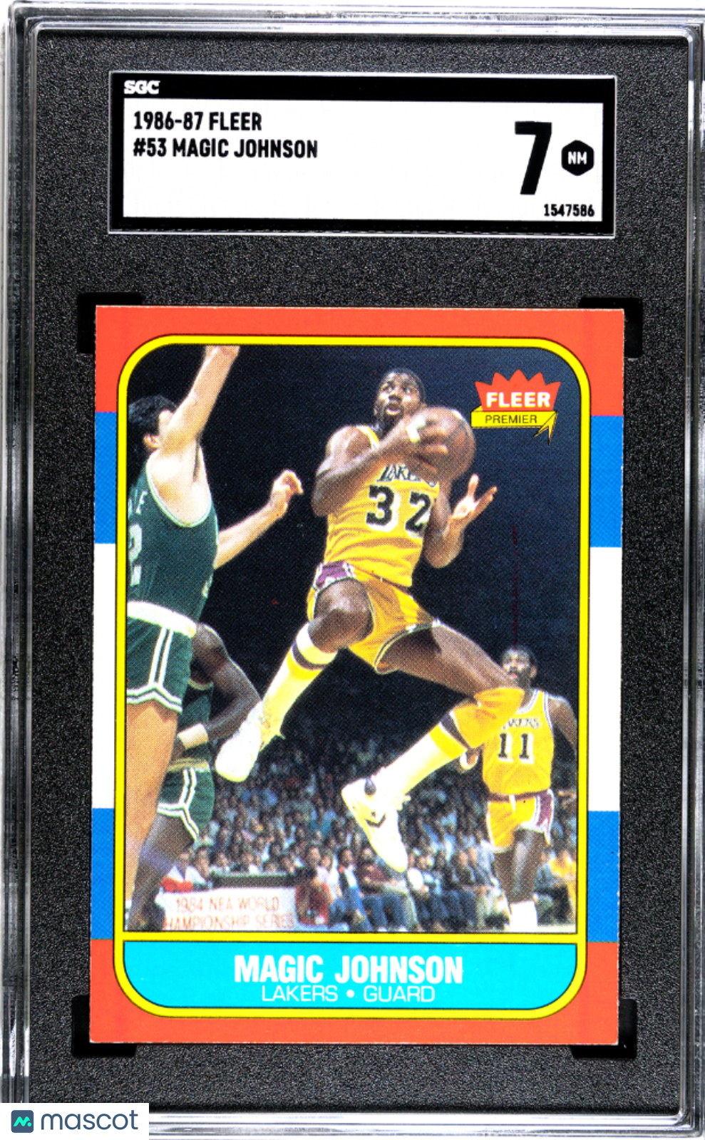1986 Fleer Magic Johnson #53 SGC 7