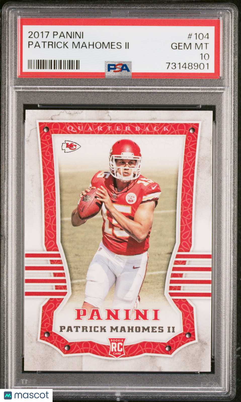 2017 Panini Patrick Mahomes II #104 PSA 10
