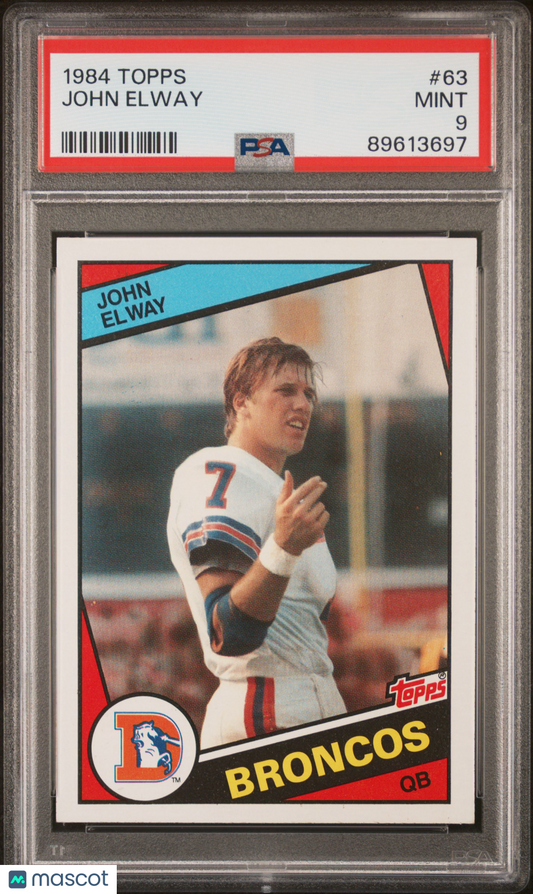 1984 Topps John Elway #63 PSA 9