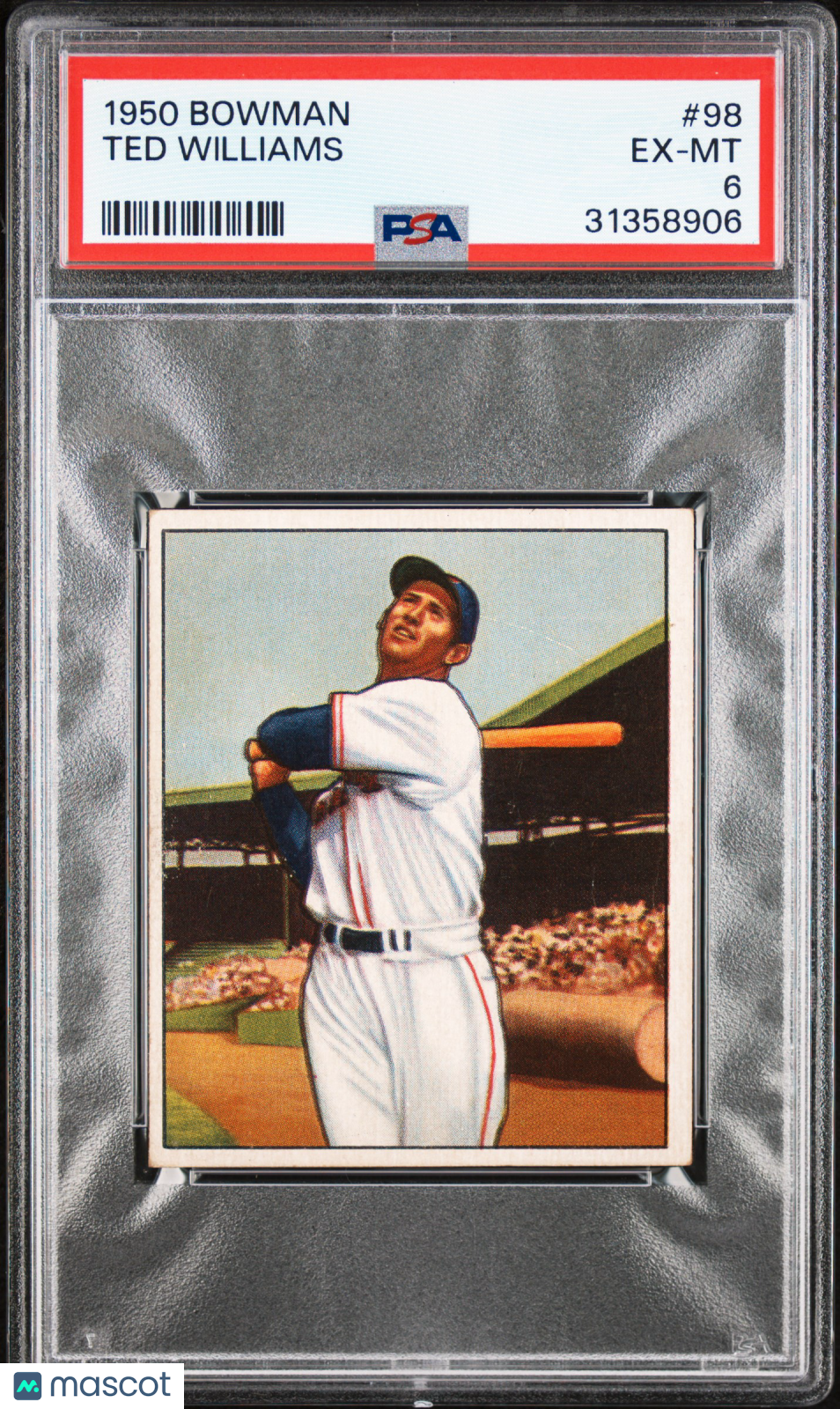 1950 Bowman Ted Williams #98 PSA 6