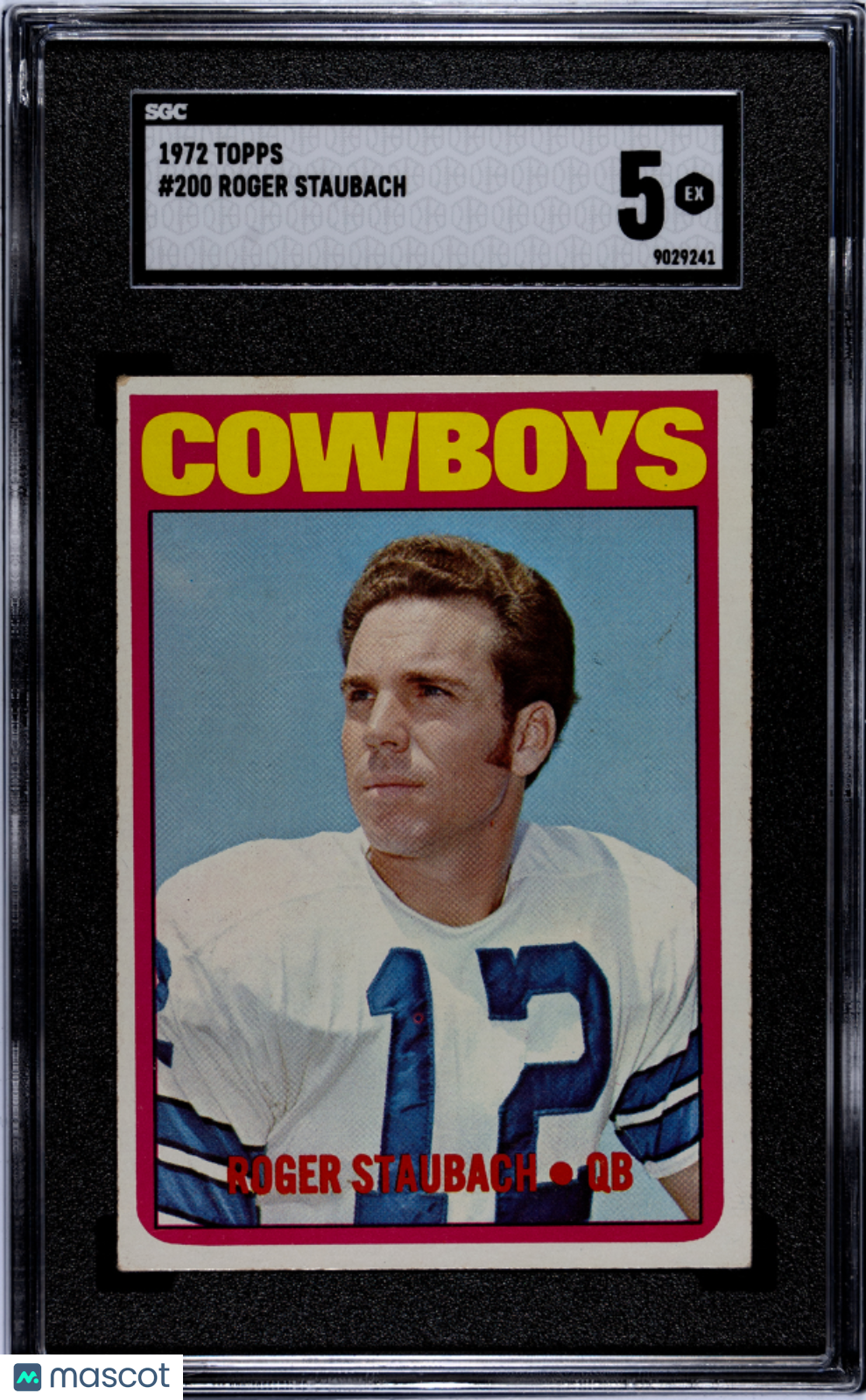 1972 Topps Roger Staubach #200 SGC 5