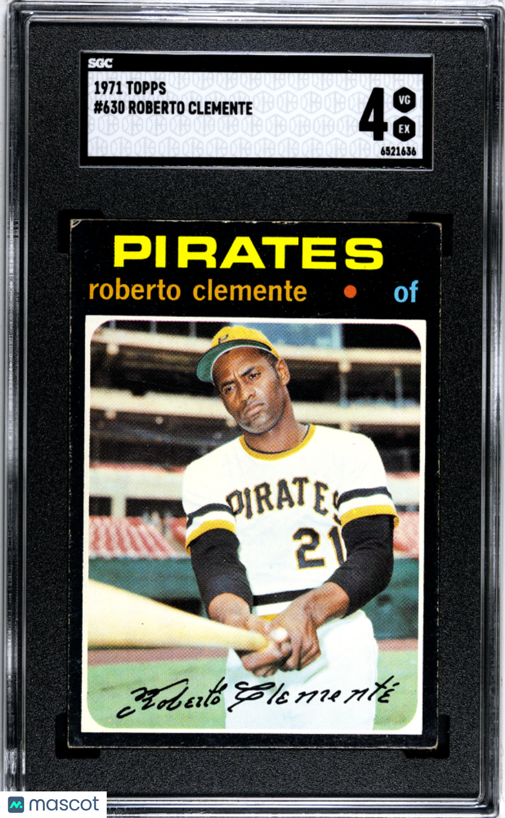1971 Topps Roberto Clemente #630 SGC 4